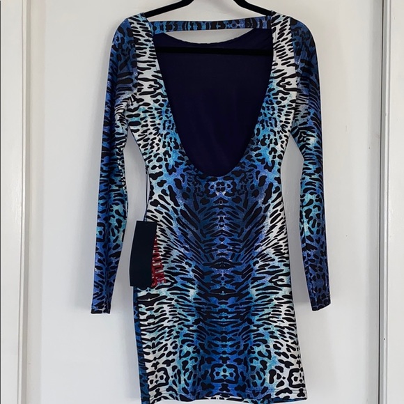 NWT WOW Couture Animal Print Bodycon Dress - Picture 2 of 5